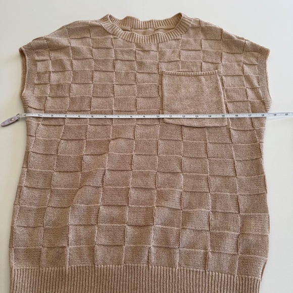 Shewin-Amazon-Cap Sleeve-Crew Neck-Knit-Light weight-Spring-Casual-S - Picture 9 of 9